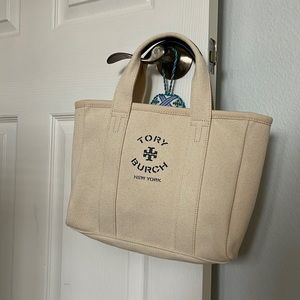 NWOT Tory Burch exclusive canvas mini Mercer canvas tote bag